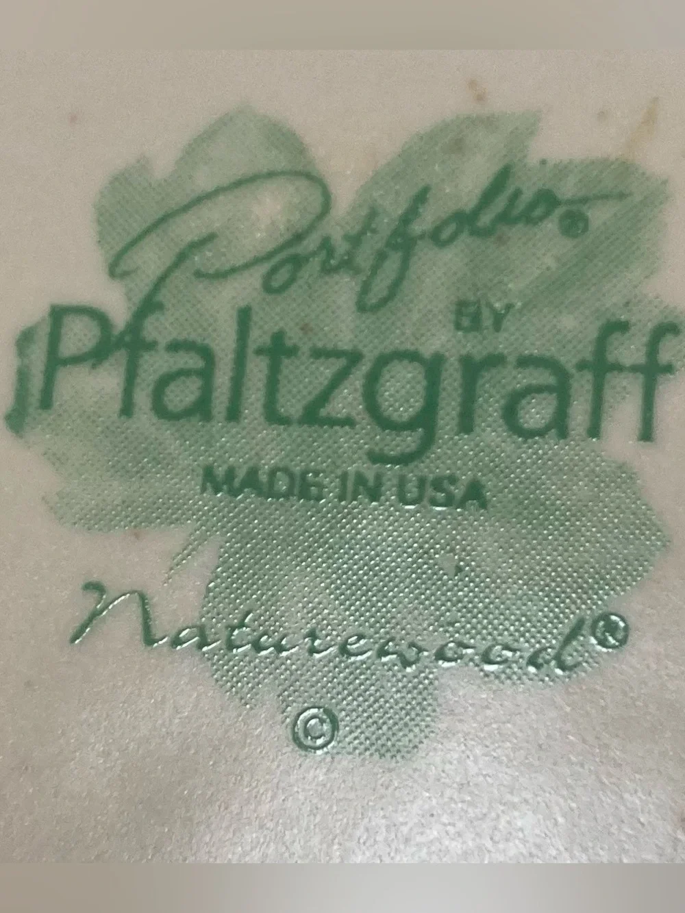 Pfaltzgraff Naturewood Watering Can Stripe Salad Plates - Set of 4 Size 8”